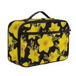 Daffodil And Mimosa Pattern Print Portable Lunch Bag