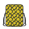 Daffodil And Mimosa Pattern Print Rectangular Crossbody Bag