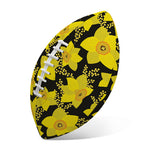 Daffodil And Mimosa Pattern Print Rugby Ball