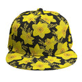 Daffodil And Mimosa Pattern Print Snapback Cap