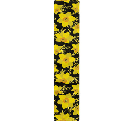 Daffodil And Mimosa Pattern Print Table Runner