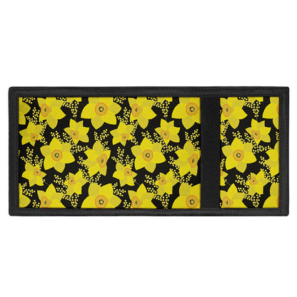 Daffodil And Mimosa Pattern Print Trifold Wallet