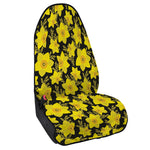 Daffodil And Mimosa Pattern Print Waterproof Car Seat Cover