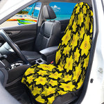 Daffodil And Mimosa Pattern Print Waterproof Car Seat Cover