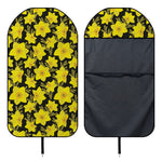 Daffodil And Mimosa Pattern Print Waterproof Car Seat Cover