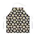 Daisy Flower Pattern Print Adjustable Apron