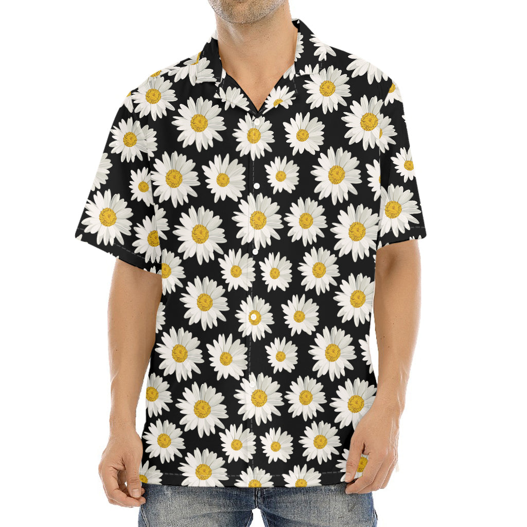 Daisy Flower Pattern Print Aloha Shirt