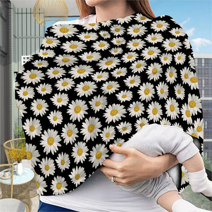 Daisy Flower Pattern Print Baby Seat Cover
