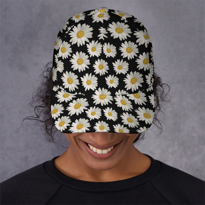 Daisy Flower Pattern Print Baseball Cap