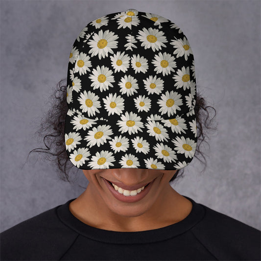Daisy Flower Pattern Print Baseball Cap
