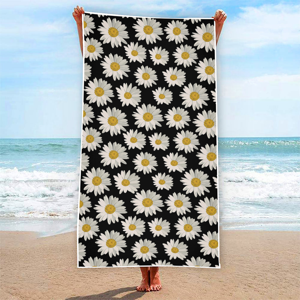 Daisy Flower Pattern Print Beach Towel