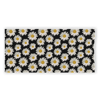 Daisy Flower Pattern Print Beach Towel
