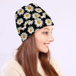 Daisy Flower Pattern Print Beanie