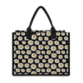Daisy Flower Pattern Print Canvas Tote Bag