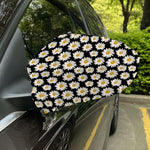 Daisy Flower Pattern Print Car Side Mirror Covers