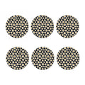 Daisy Flower Pattern Print Coaster Set