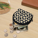 Daisy Flower Pattern Print Coin Purse