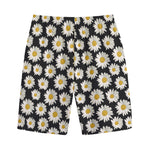 Daisy Flower Pattern Print Cotton Shorts