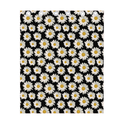 Daisy Flower Pattern Print Curtain