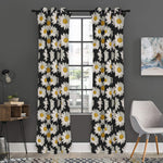 Daisy Flower Pattern Print Curtain