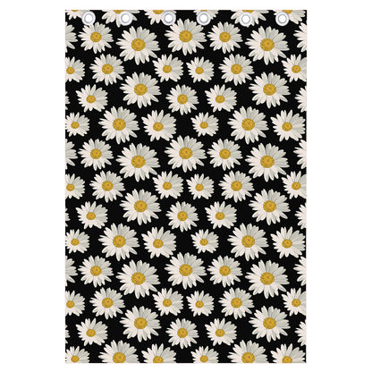 Daisy Flower Pattern Print Curtain