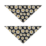 Daisy Flower Pattern Print Dog Bandana