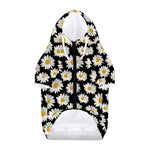 Daisy Flower Pattern Print Dog Zip Up Hoodie