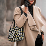 Daisy Flower Pattern Print Double Strap Bible Bag