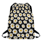 Daisy Flower Pattern Print Drawstring Backpack