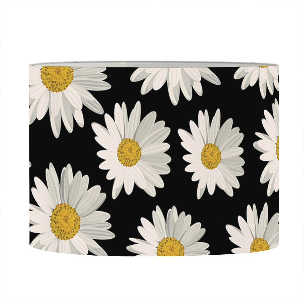 Daisy Flower Pattern Print Drum Lamp Shade
