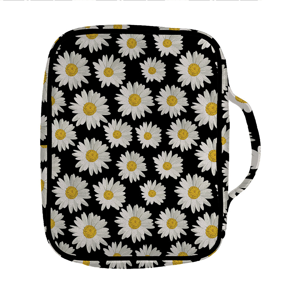 Daisy Flower Pattern Print Front Pocket Bible Bag