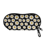 Daisy Flower Pattern Print Glasses Case