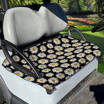 Daisy Flower Pattern Print Golf Cart Seat Cover