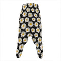 Daisy Flower Pattern Print Hammer Pants