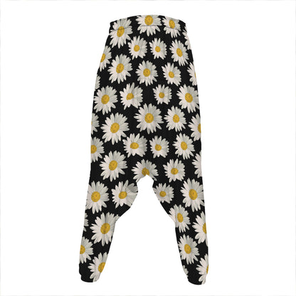 Daisy Flower Pattern Print Hammer Pants