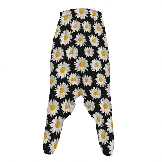 Daisy Flower Pattern Print Hammer Pants