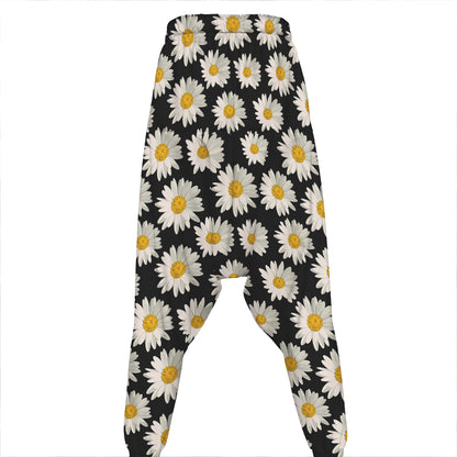 Daisy Flower Pattern Print Hammer Pants