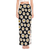 Daisy Flower Pattern Print High Slit Maxi Skirt