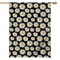 Daisy Flower Pattern Print House Flag
