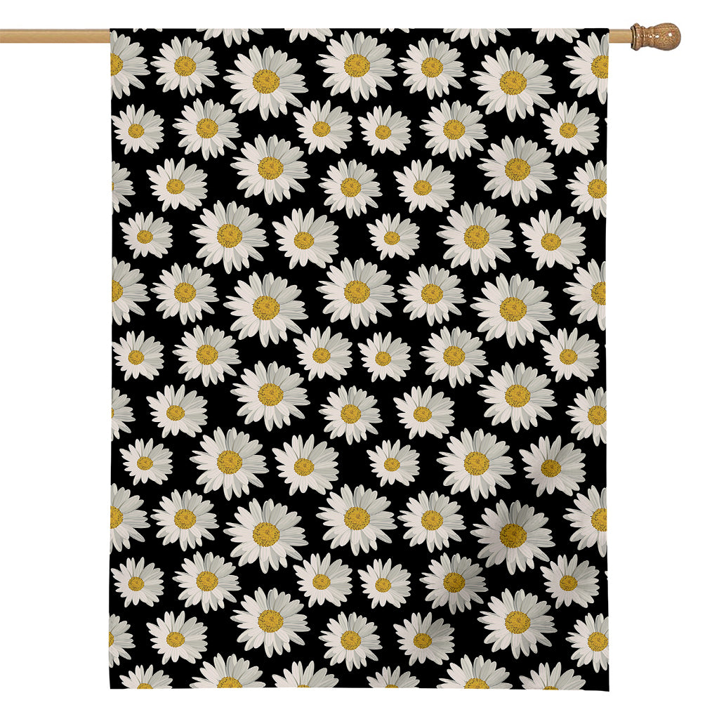Daisy Flower Pattern Print House Flag