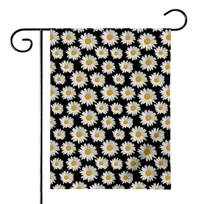 Daisy Flower Pattern Print House Flag