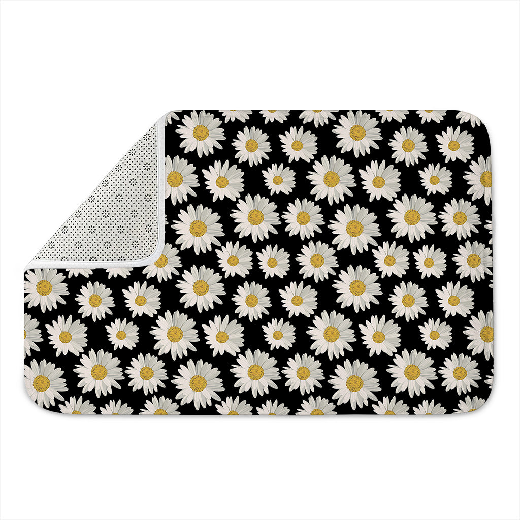 Daisy Flower Pattern Print Indoor Door Mat