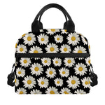 Daisy Flower Pattern Print Insulated Lunch Bag