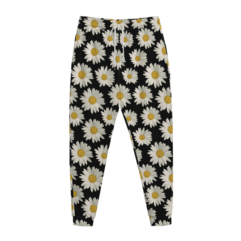 Daisy Flower Pattern Print Jogger Pants