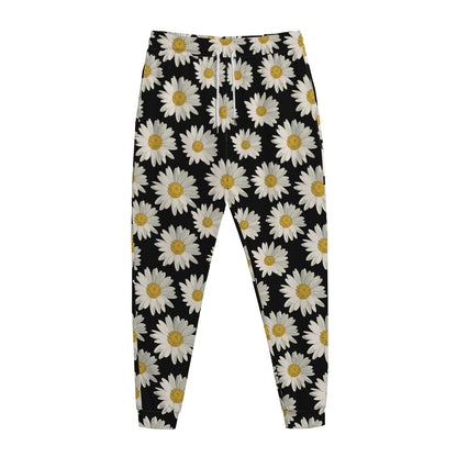 Daisy Flower Pattern Print Jogger Pants