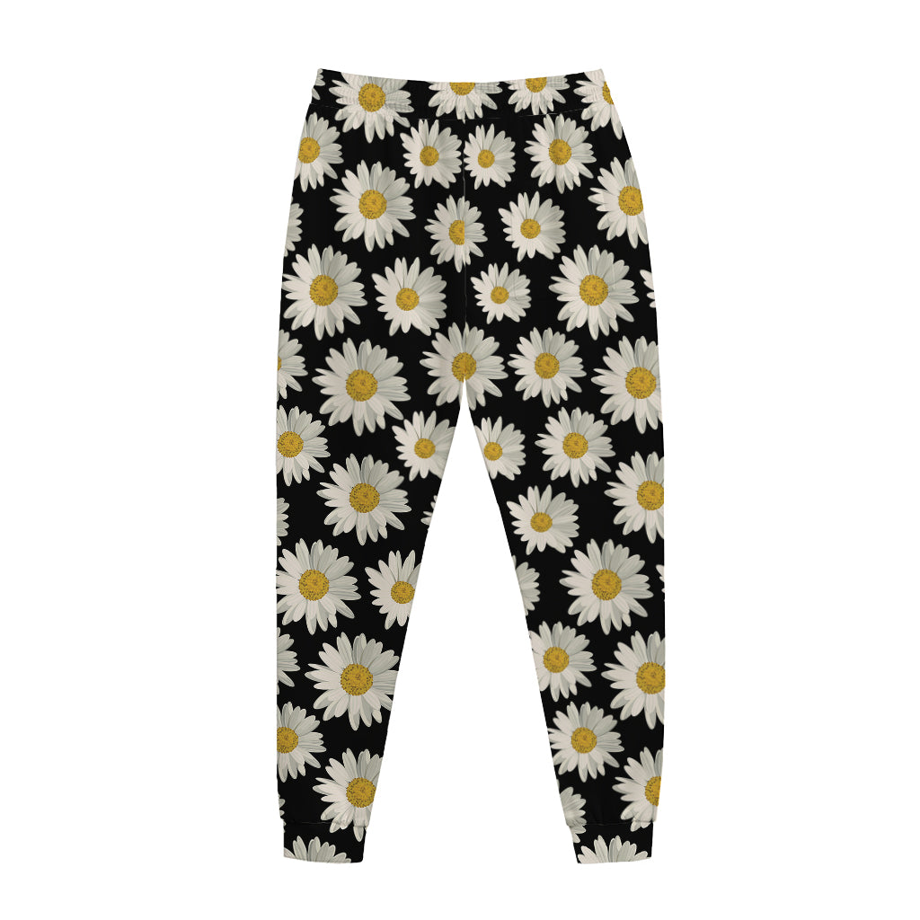 Daisy Flower Pattern Print Jogger Pants