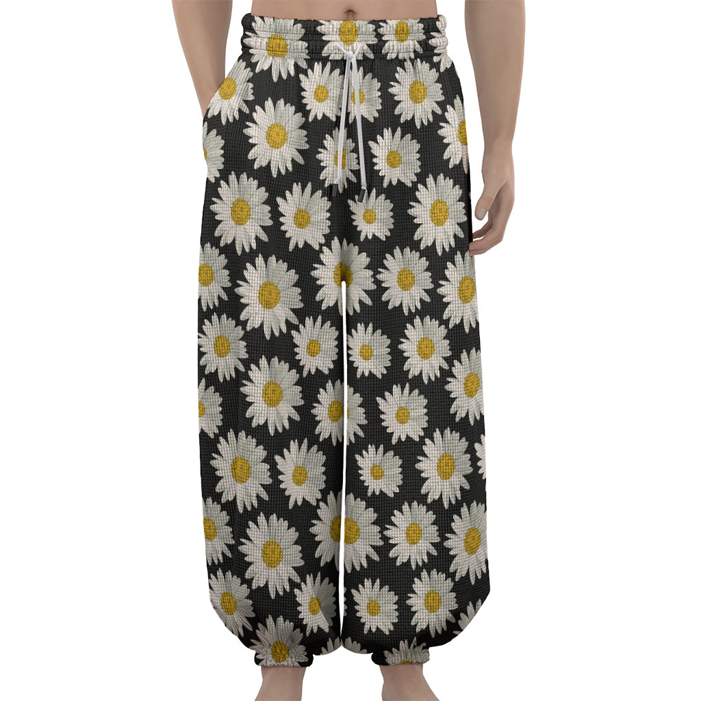Daisy Flower Pattern Print Lantern Pants
