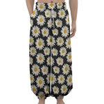 Daisy Flower Pattern Print Lantern Pants
