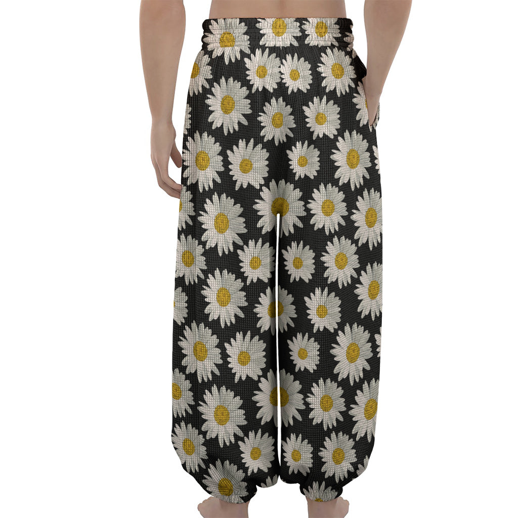 Daisy Flower Pattern Print Lantern Pants