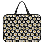 Daisy Flower Pattern Print Laptop Sleeve With Handle
